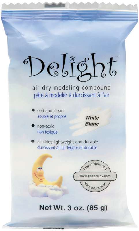Delight Air-Dry Modeling Compound 3oz White