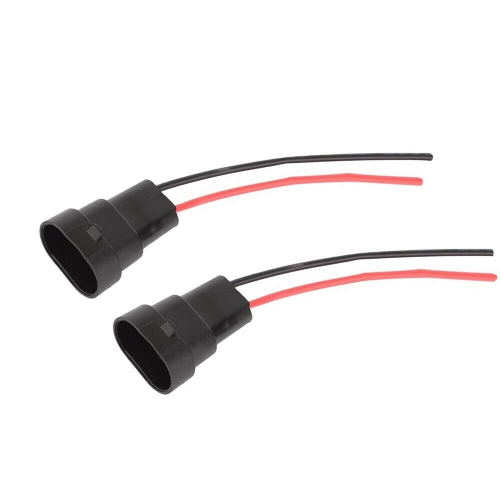 Wire Pigtail Male H10 9145 Two Harness Fog Light Socket Plug Connector Replace