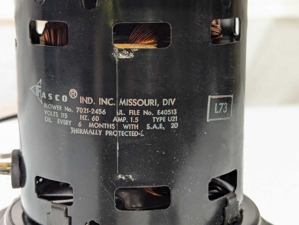 FASCO 7021-2456 Draft Inducer Blower Motor E40513 115V Type U21
