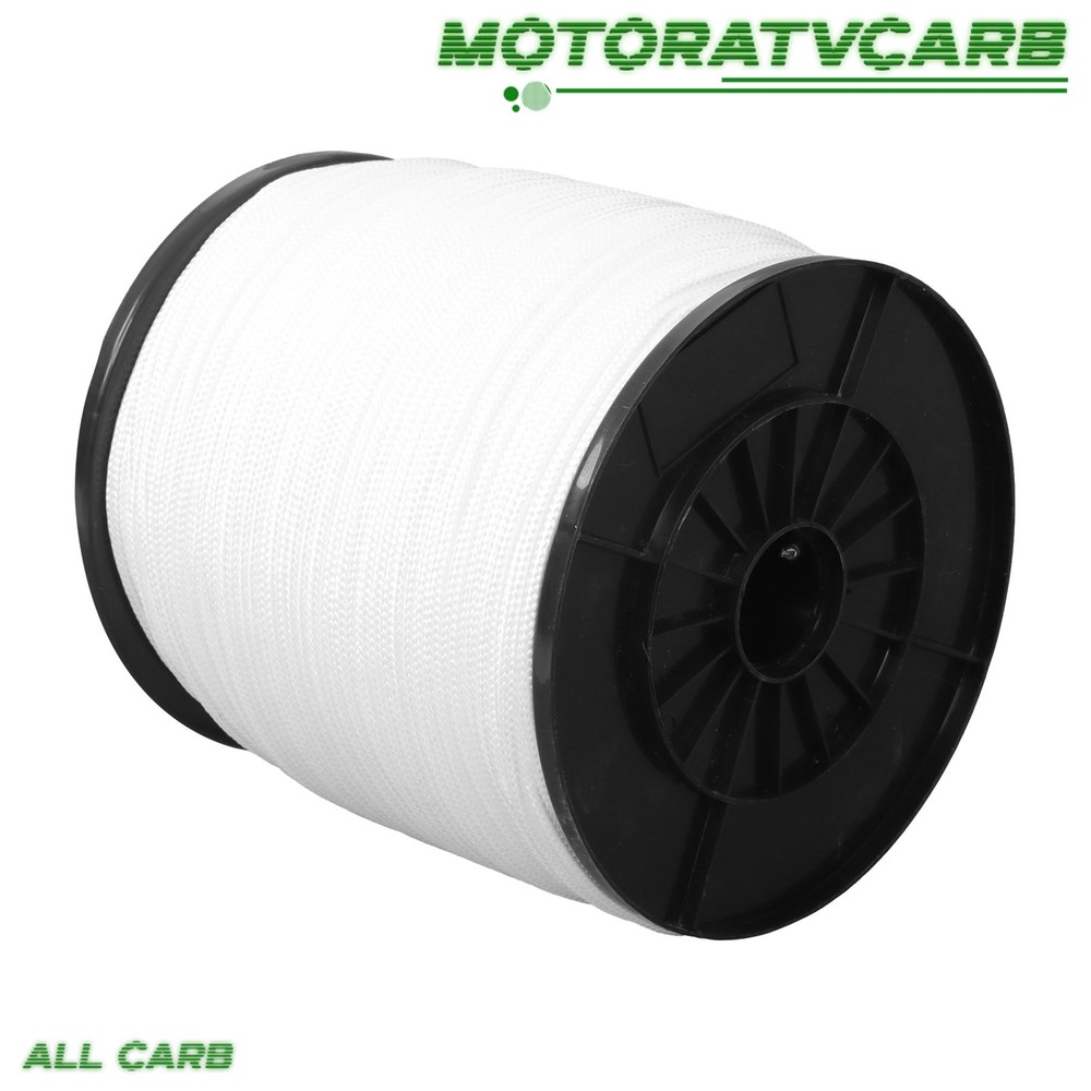 ALL-CARB Nylon Rope Solid Braided 3/16"×1000' Strong Durable Weatherproof White