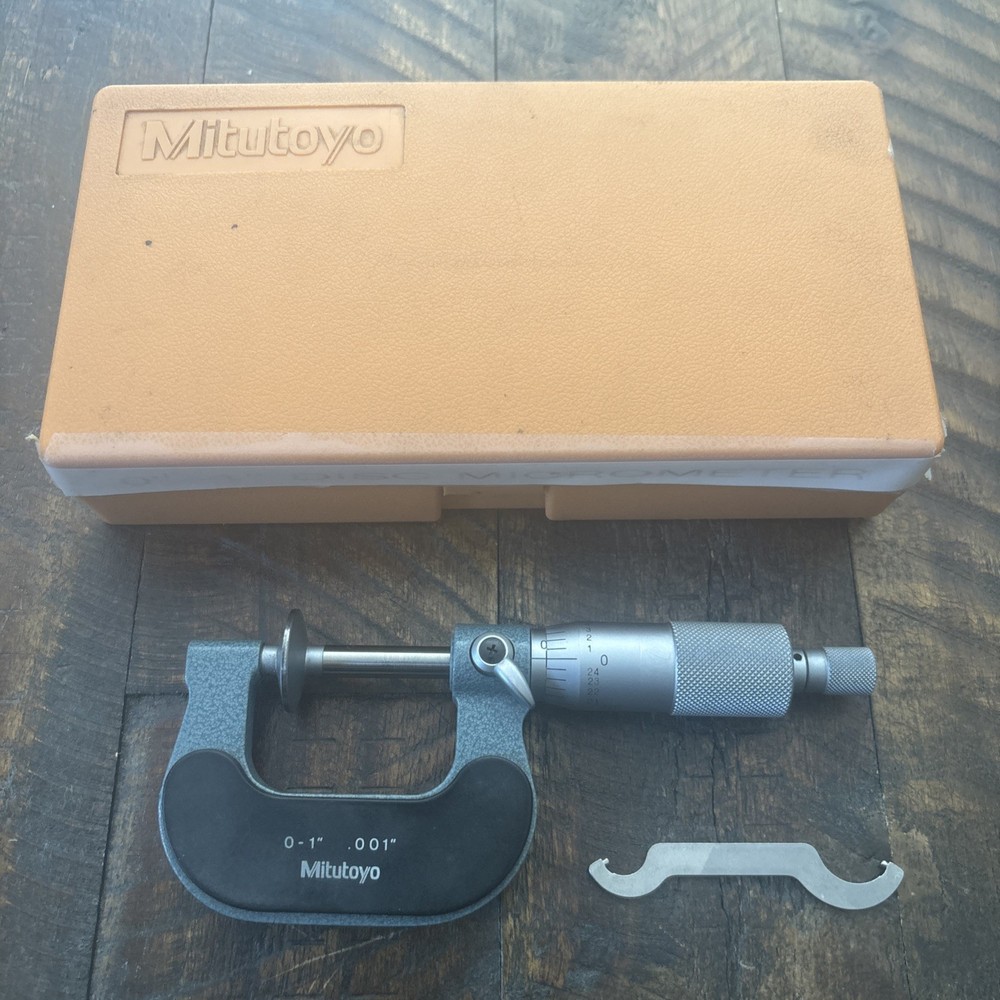 Mitutoyo Disk Micrometer 0-1” X .001” #123-125
