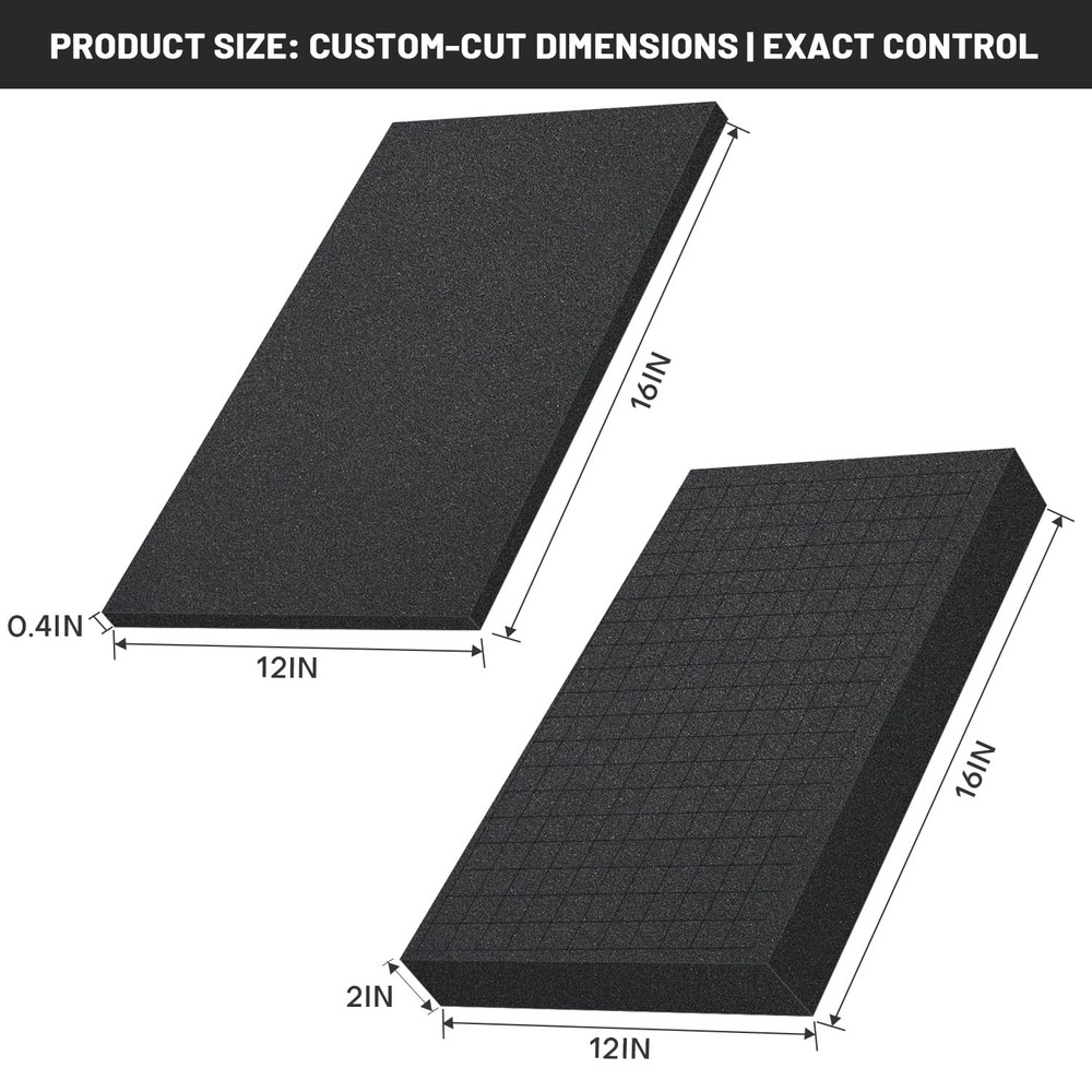 8 Pcs DualThickness Case Foam Insert Kit Pick Pluck Protective Layer Tool