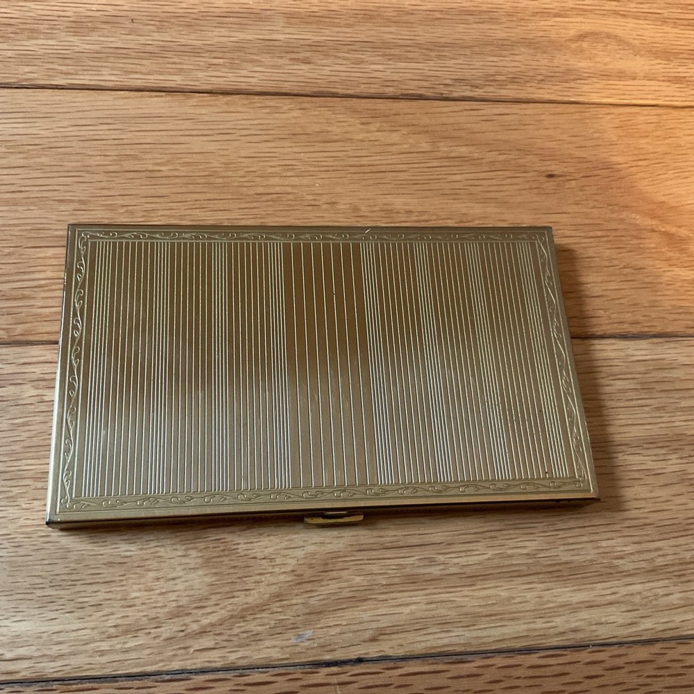 Vintage Brass Volupte Cigarette Holder Case.