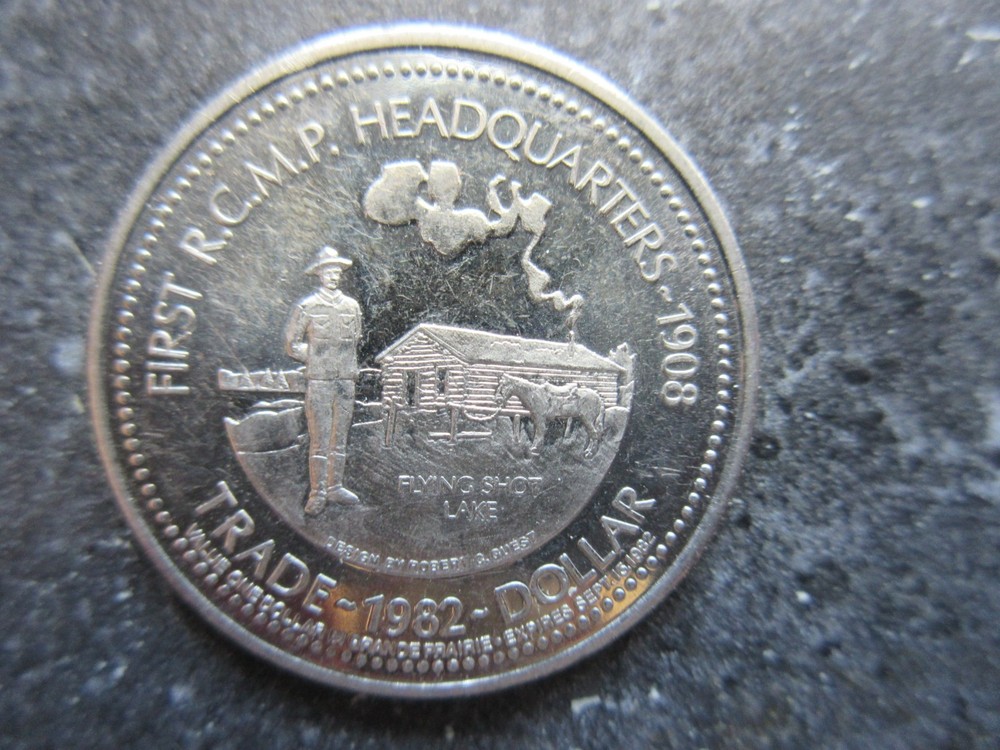 1982 Grande Prairie Dollar First RCMP Headquarters 1908