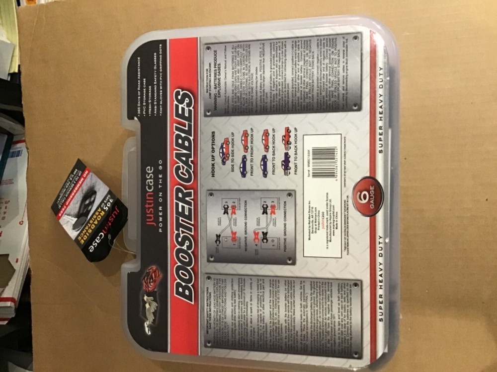 Justin-Case Booster Cable Bundle Kit with *Bonus Roadside Assistance