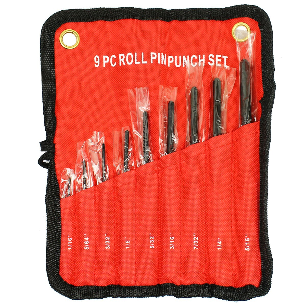 9PCS Forged Steel Roll Pin Punch w/Double Face Hammer Rifle Gunsmithing Jewelers