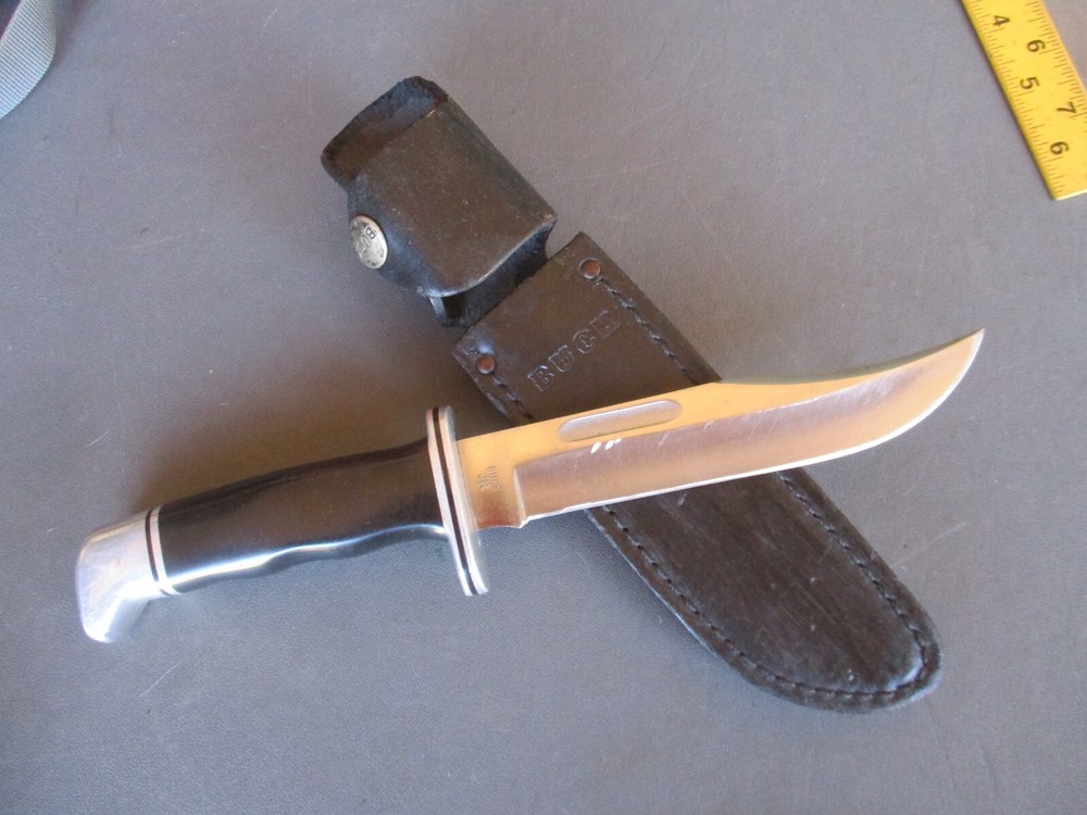 Vtg No Date Code BUCK MODEL 119 Fixed Blade Knife with Sheath