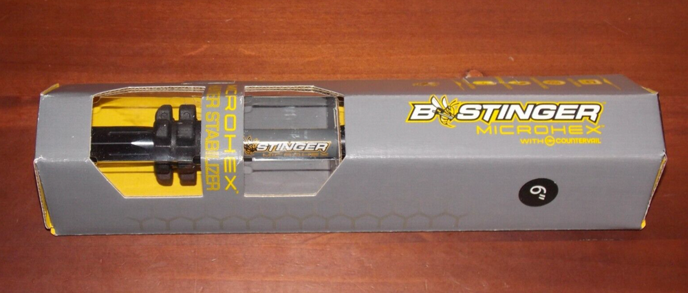 Bee Stinger MicroHex 6" Stabilizer in Grey Finish- B Stinger