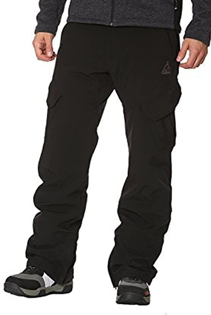 Gerry Men's 4 Way Stretch Snow Pants Black With Black LOGO