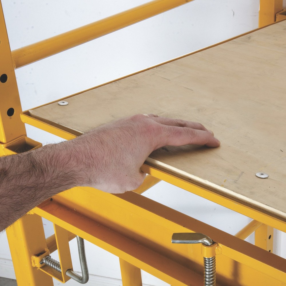 Metaltech Multipurpose Maxi Square Baker-Style Rolling Scaffold Tower Package,