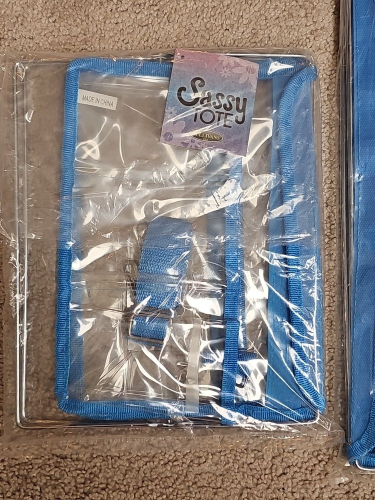 2 Sassy Totes ** Blue - large & small