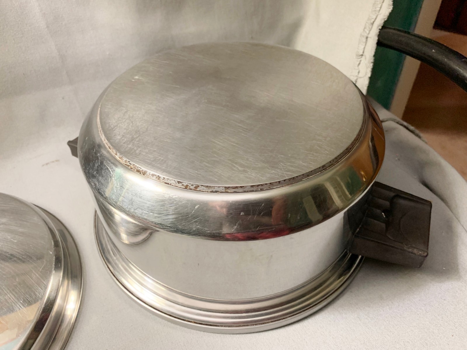 Lustre Craft Stainless Steel T304 5-Ply Multi Core Stock Pot Dutch Oven Lid USA