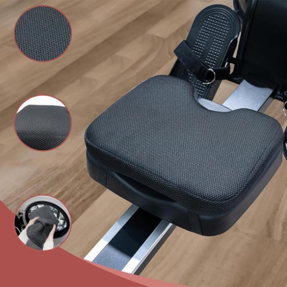 Non Slip Foam Padding Rowing Machine Seat Cushion For Better Technique