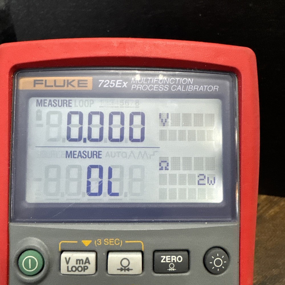FLUKE  725 EX Digital Multifunction Process Calibrator w/ Deluxe lead set tested