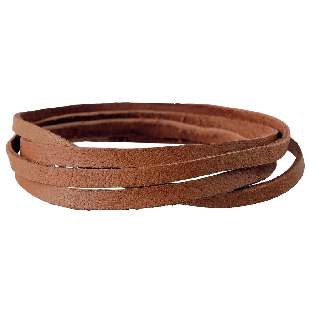 Deerskin Lace .1875"X2yd Packaged Saddle Tan