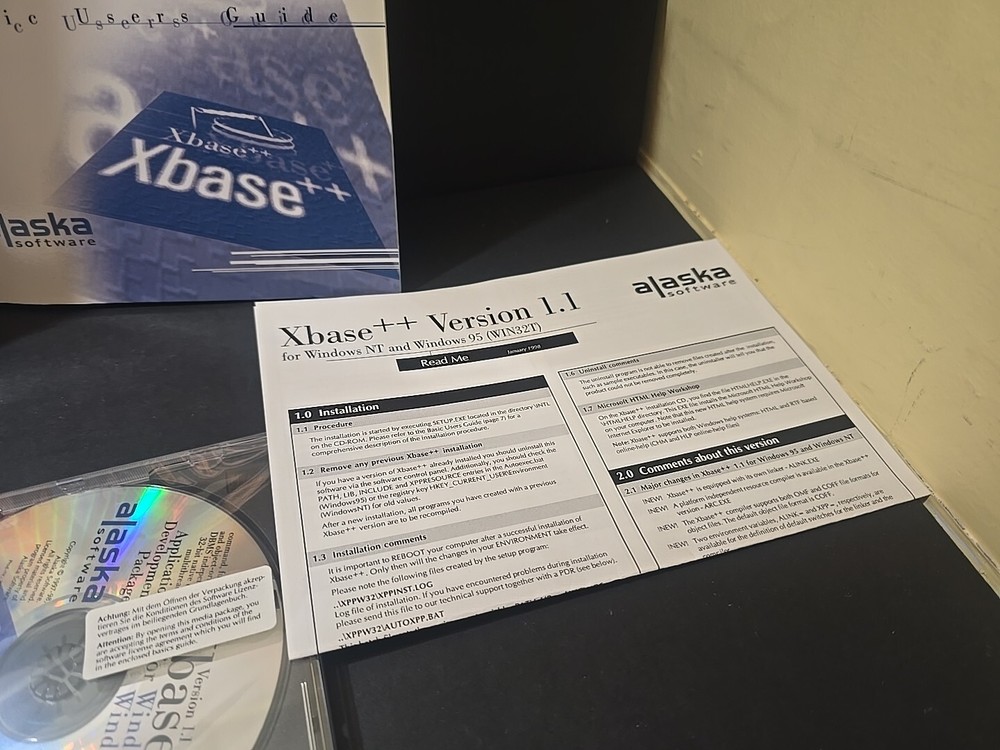 Xbase++ EEP 2 Version For Microsoft Windows 95 & NT - Alaska Software