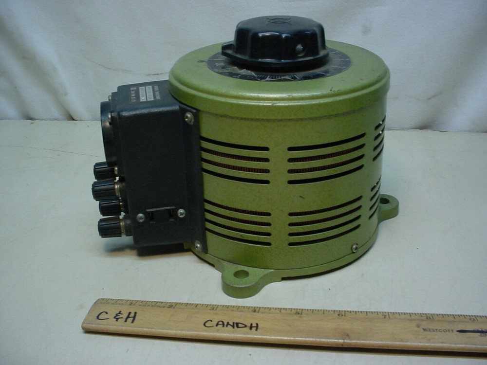 Variable transformer 0-130volt 10 amps with meter