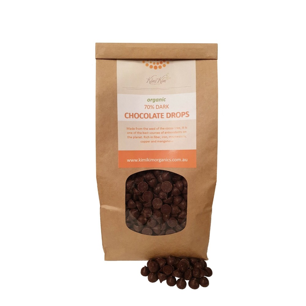 Organic Cocoa Dark Chocolate Drops 70%