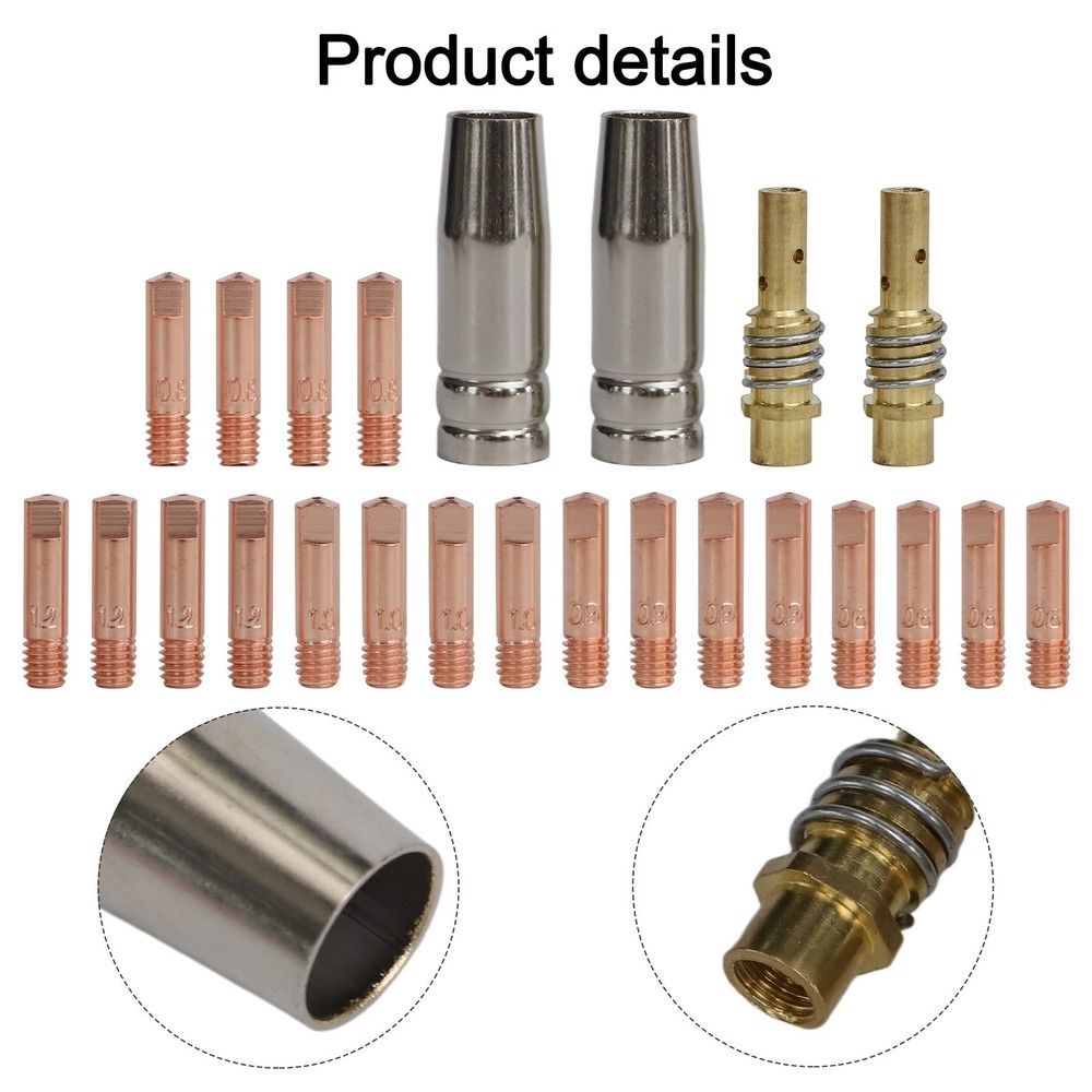 Complete For Welding Accessory Kit 24PCS for Handheld For 15AK Torches