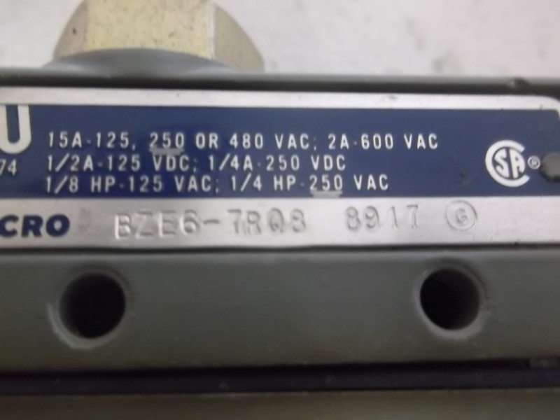 MICRO SWITCH BZE6-7RQ8 LIMIT SWITCH NSNP
