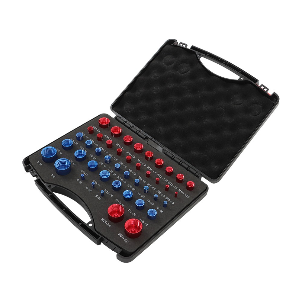 Nut and Bolt Thread Checker Identifier Thread Gauges (23Inch & 21Metric) 44PCS
