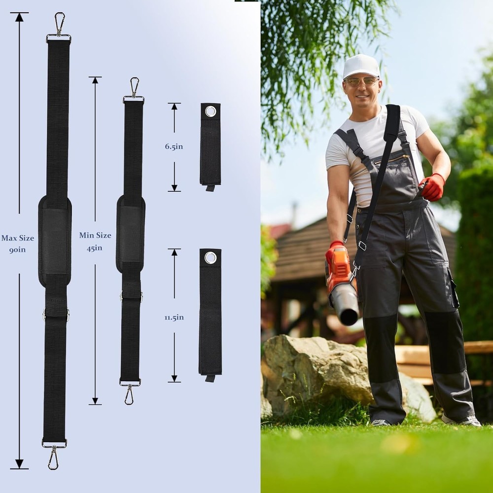 Universal Adjustable Leaf Blower Straps with Anti - Slip Padding, Shoulder Strap