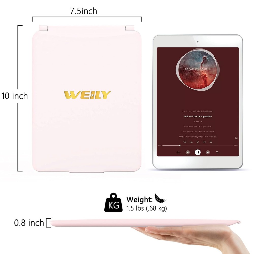 Makeup Mirror with Lights, 2000 mAh USB Rechargeable Lighted Makeup Mirror, T...