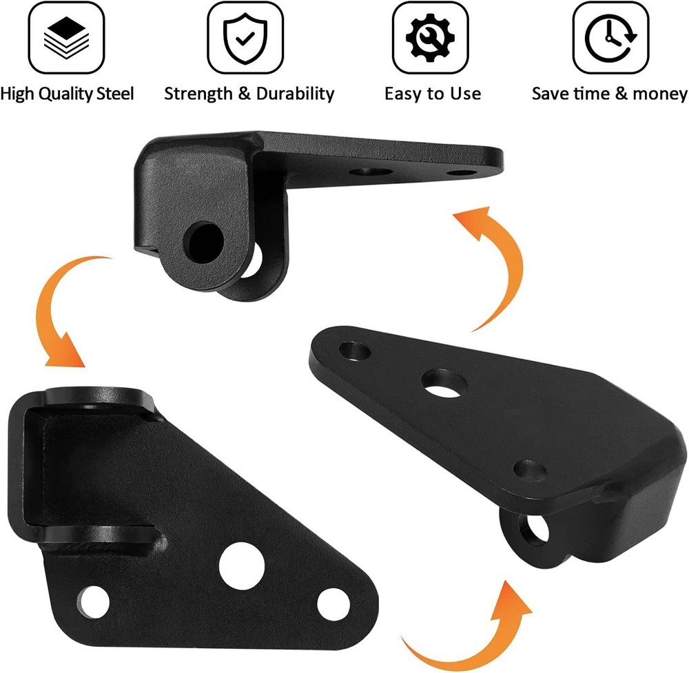8007 Steering Stabilizer Relocation Bracket Replacement for Wrangler JK 2007-18
