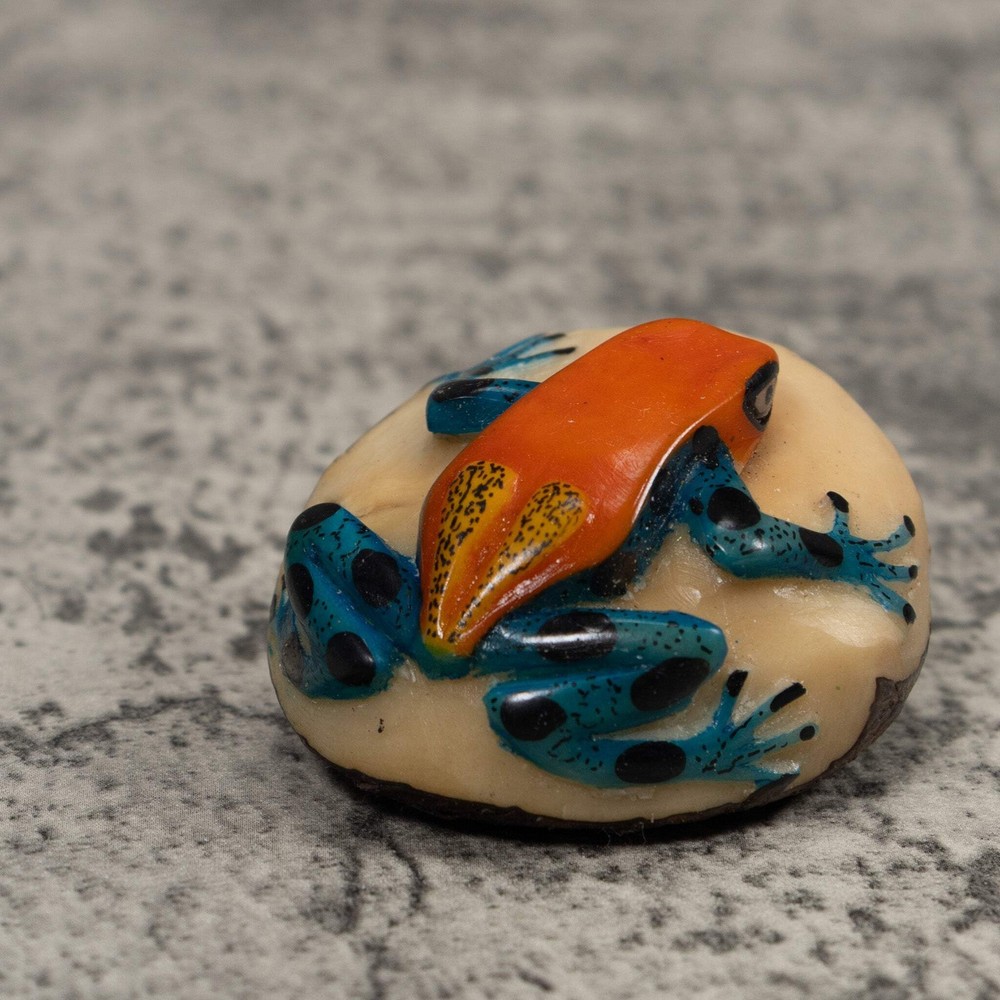 Vintage Frog Tagua Carving