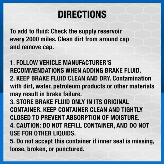 Super Tech Dot 4 Brake Fluid, 12 fl oz