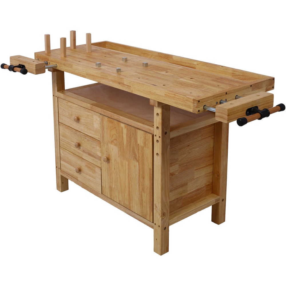 Wood Workbench for Garage Workshop & Home DIY Durable Quick and Easy Assembly