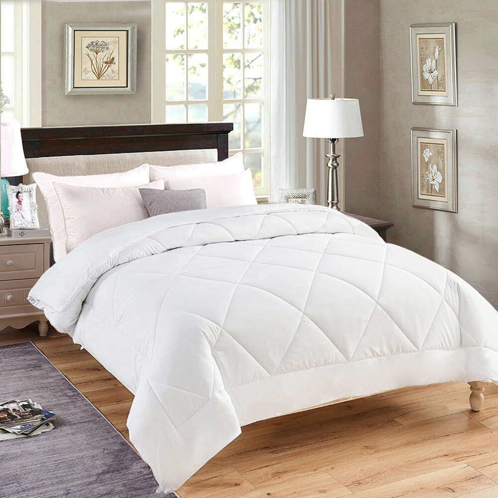 All Season Down Comforter Quilted Duvet Insert - 7 Classic Colors