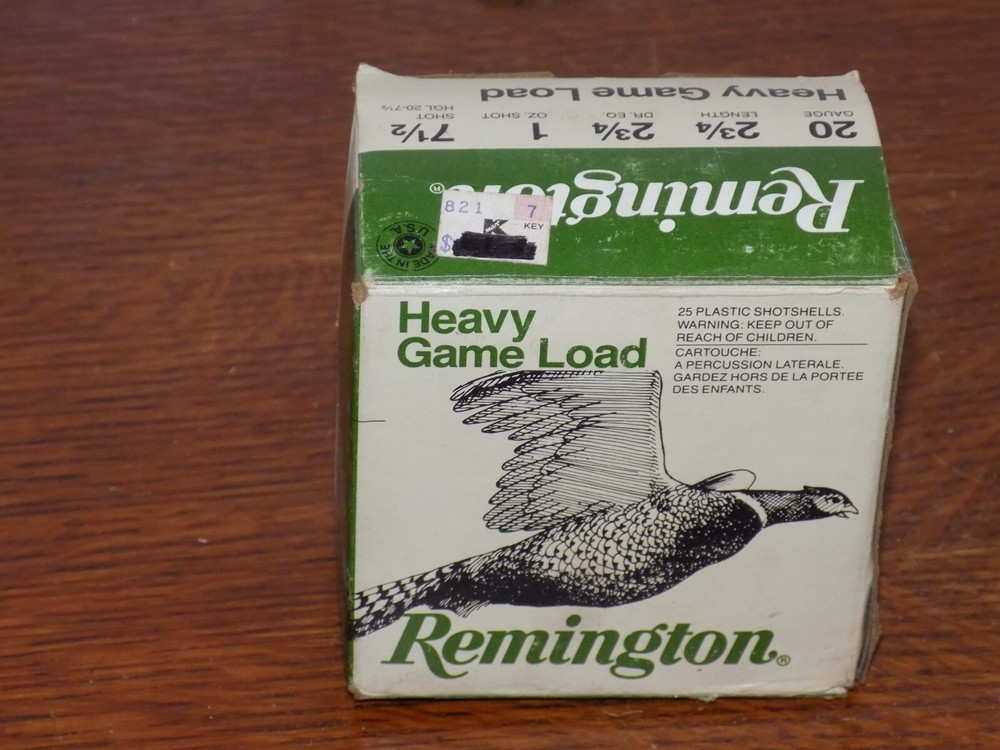 Vintage Remington Heavy Game Load Shotshells Empty Box