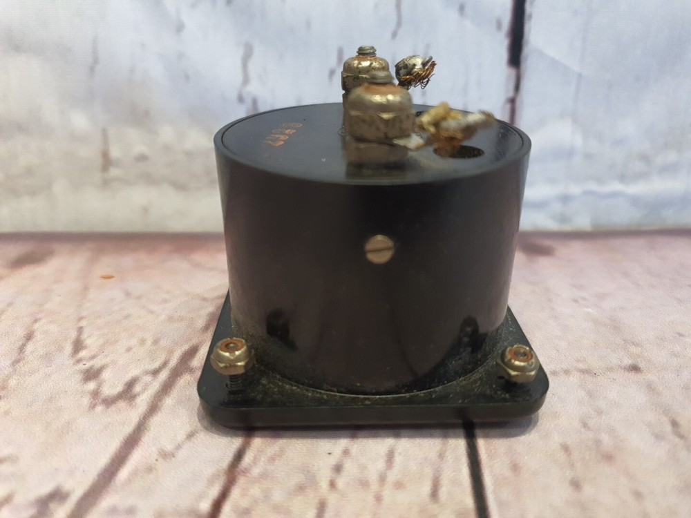 ORIGINAL Simpson Milliamperes Meter Direct Current Gauge Dial DC 3 x 3" Bakelite