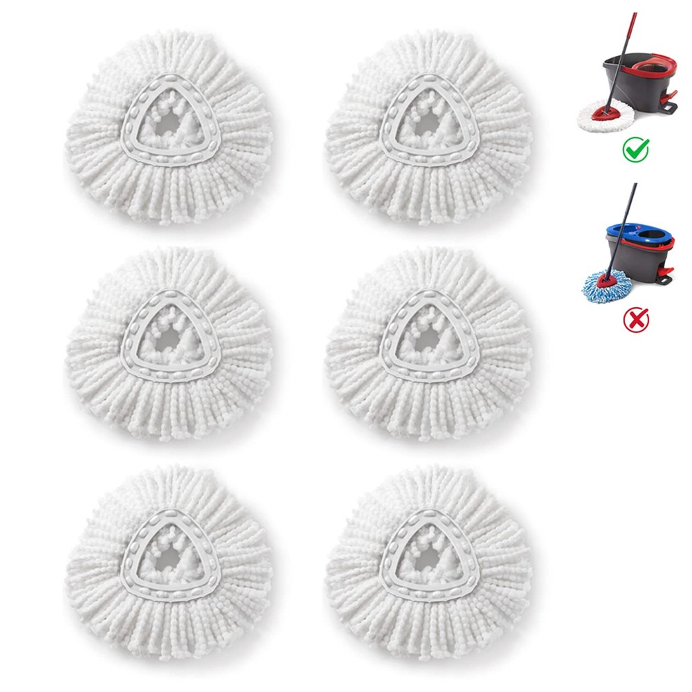 Mop Heads Replacements for O-Ceda Easy Wrin Spin System, Microfiber Refills, ...