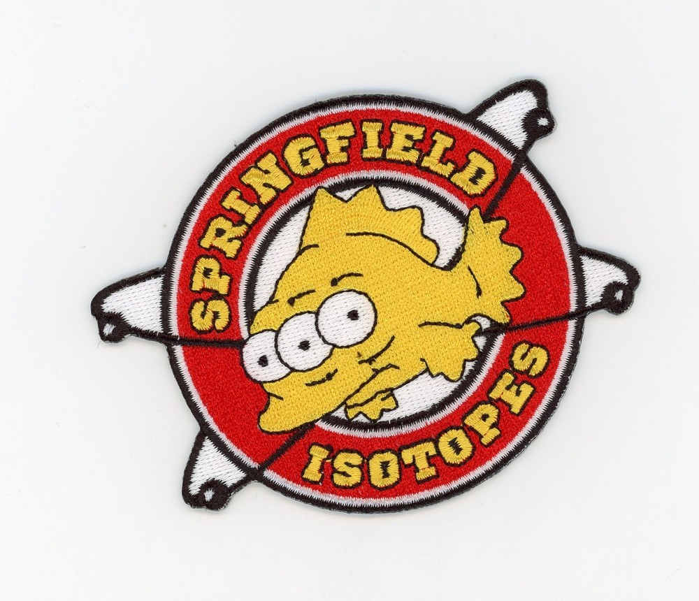 PATCH THE SIMPSONS SPRINGFIELD ISOTOPES   3"  IRON ON parche