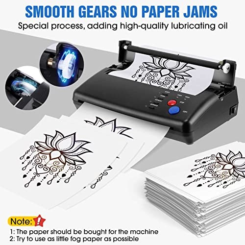 Tattoo Stencil Transfer Printer with 20pcs Tattoo Stencil Paper Transfer Machine