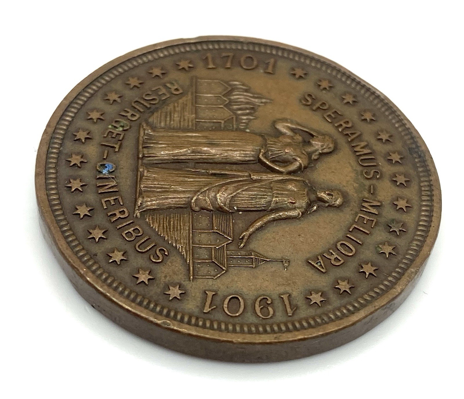 1701 - 1901 City of Detroit Spanish-American War Veteran’s Medal 38 mm