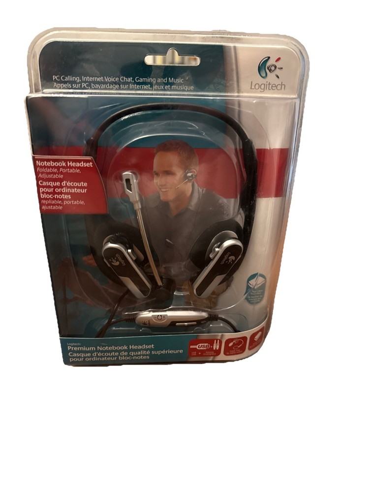 Logitech Premium Notebook Silver/Black Neckband Headsets