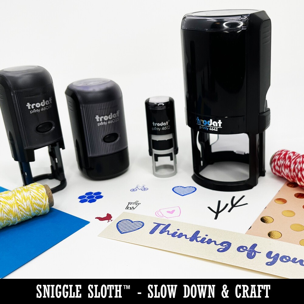 Burrito Doodle Self-Inking Rubber Stamp Ink Stamper