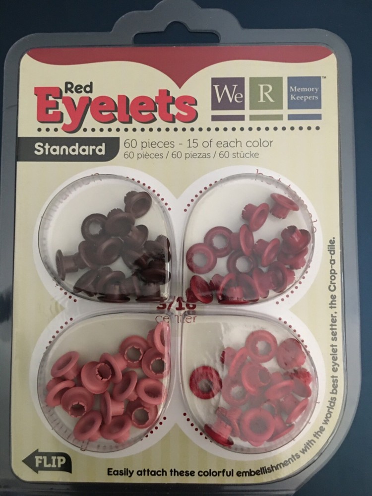 We R Memory Keepers Eyelets, Wide Eyelets, Gromlets, Main Squeeze Tabs - Choose