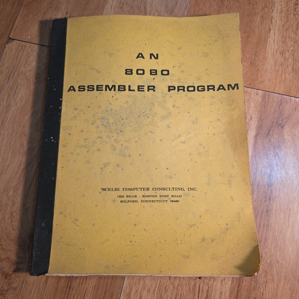 8080 Assembler Program Manual by Nat Wadsworth 1975 Scelbi Computer