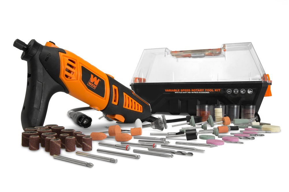 ROTARY TOOL SET Variable Speed with 190-Piece Accessories, Flex Shaft