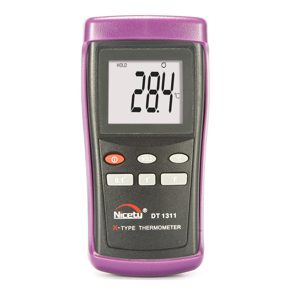 Digital Industrial K-type Thermocouple Thermometer w Wire Probe Sensor DT1311