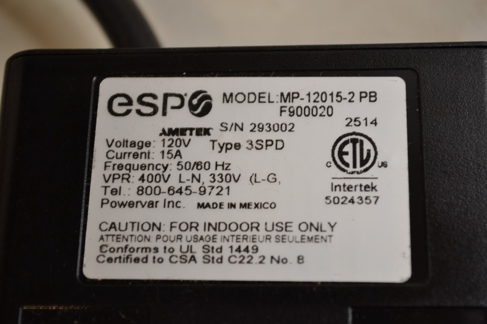 GENUINE Pitney Bowes esp Model: MP-12015-2