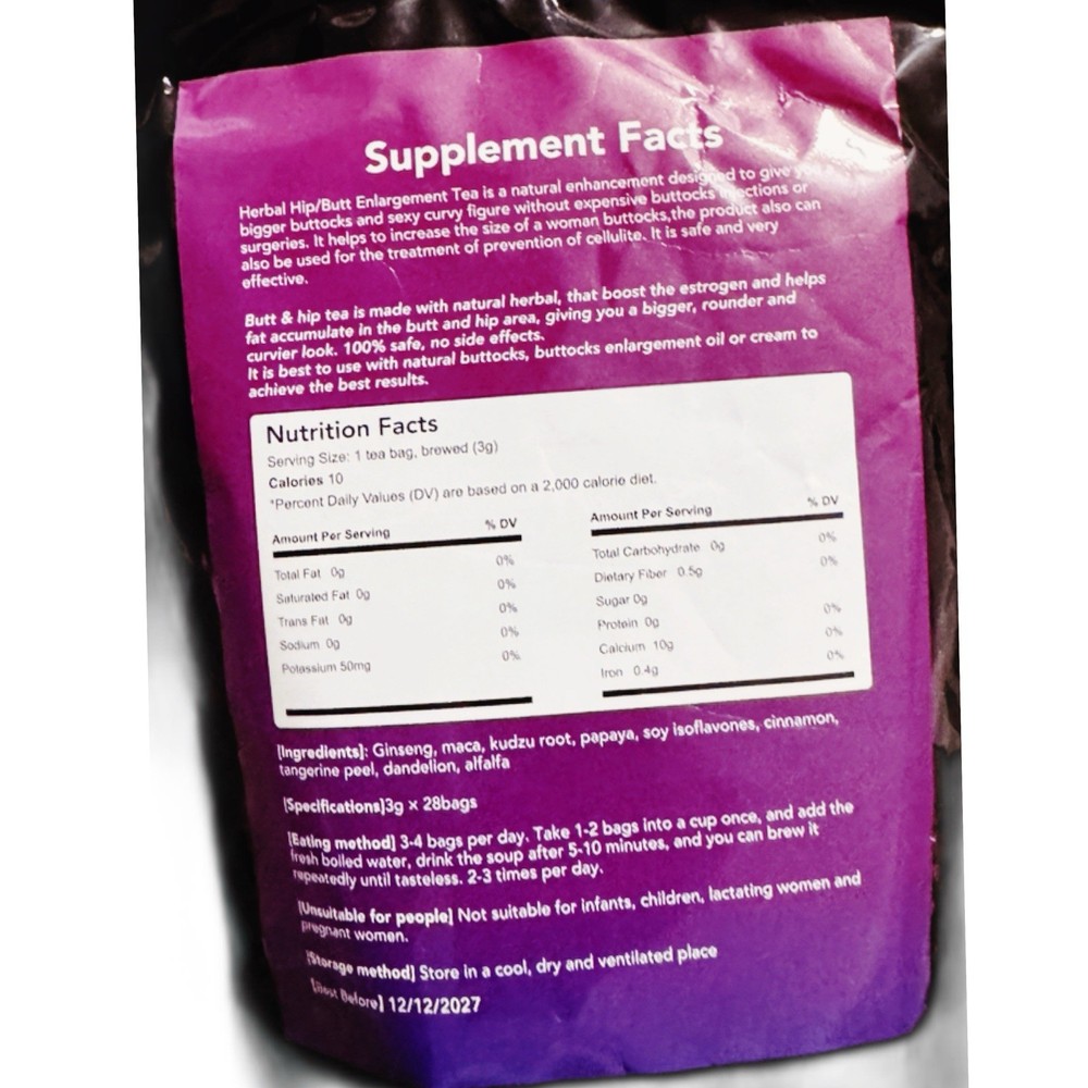 Maca Tea And 3 Days Pils Kit Hips Enlargements