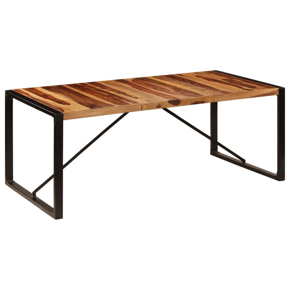 Dining Table Kitchen Table Dining Room Dinner Table Solid Acacia Wood vidaXL