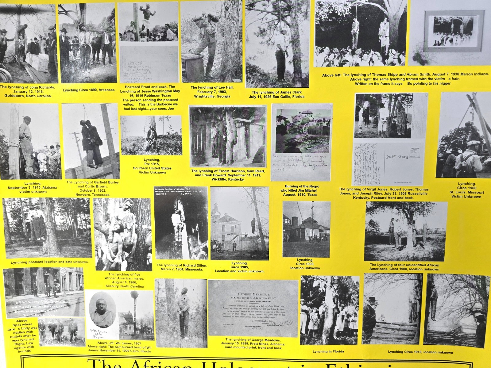 Black History Poster, African-American History 2003 Printing Brooklyn