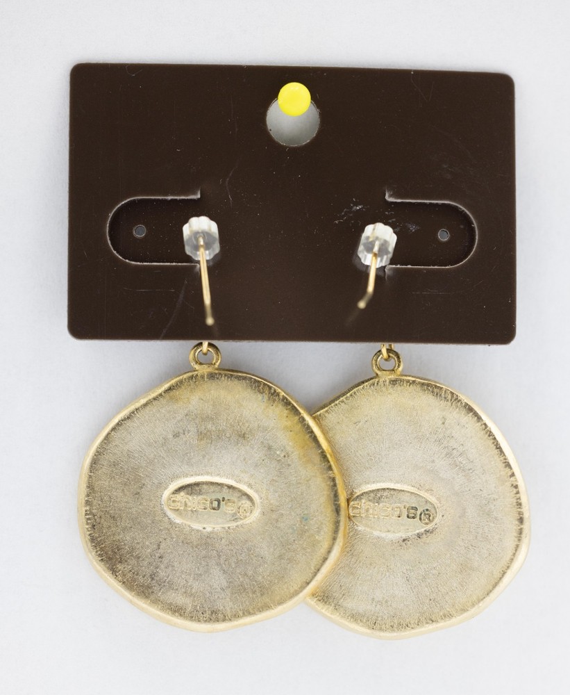 Chico's Gold-tone Sunburst Dangle Earrings New