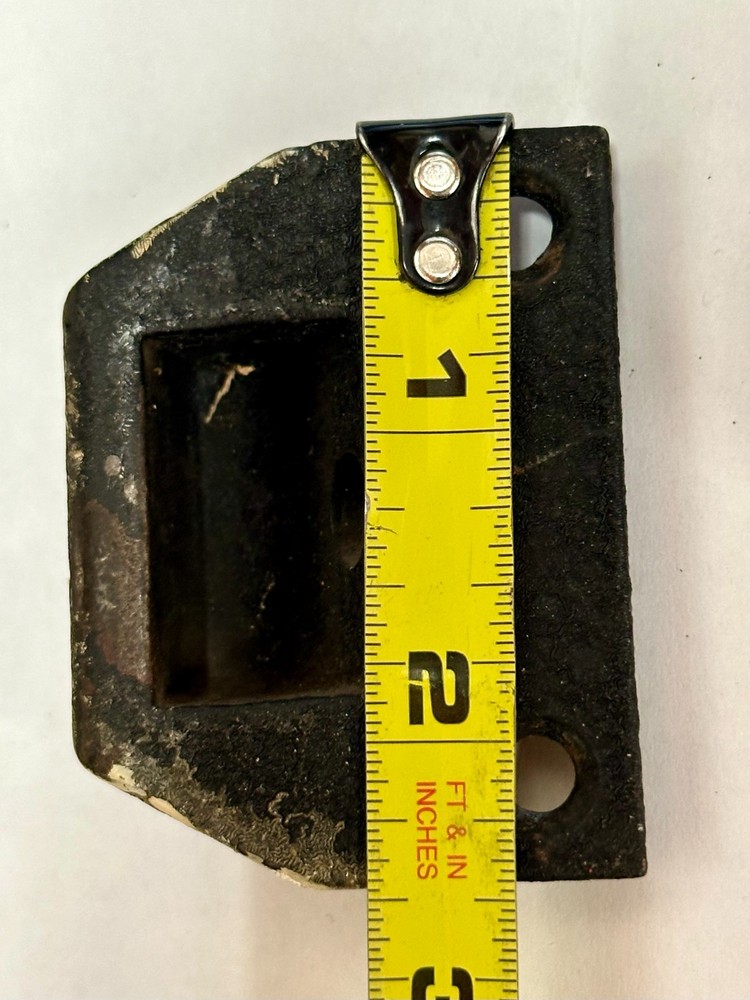 ANTIQUE CORBIN RIM NIGHT LATCH LOCK SURFACE MOUNT, WITH JAM, CYLINDER & KEYS